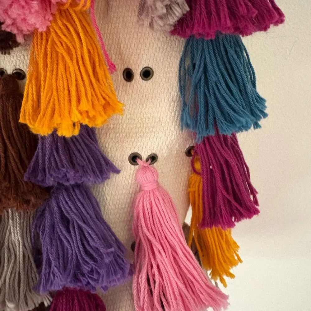 Noonday Collection Colorful Tassel La Gloria Tote Bag - Picture 7 of 12